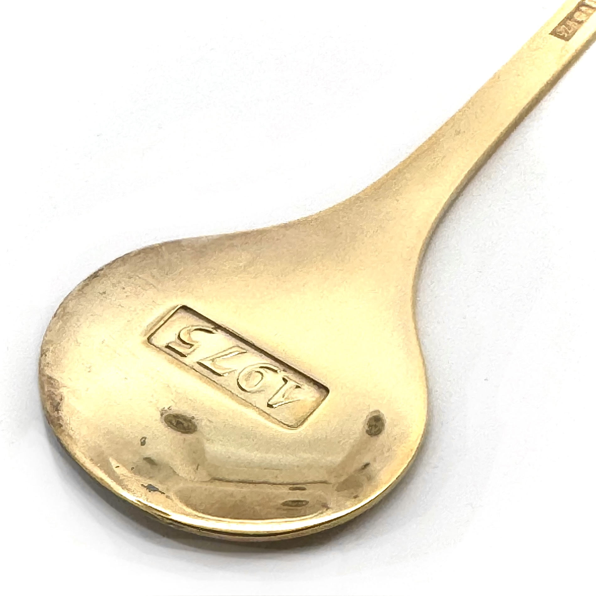 Großer ROBBE & BERKING Jahreslöffel 925 Sterlingsilber 1975 'Ammonit' groß – Bild 4