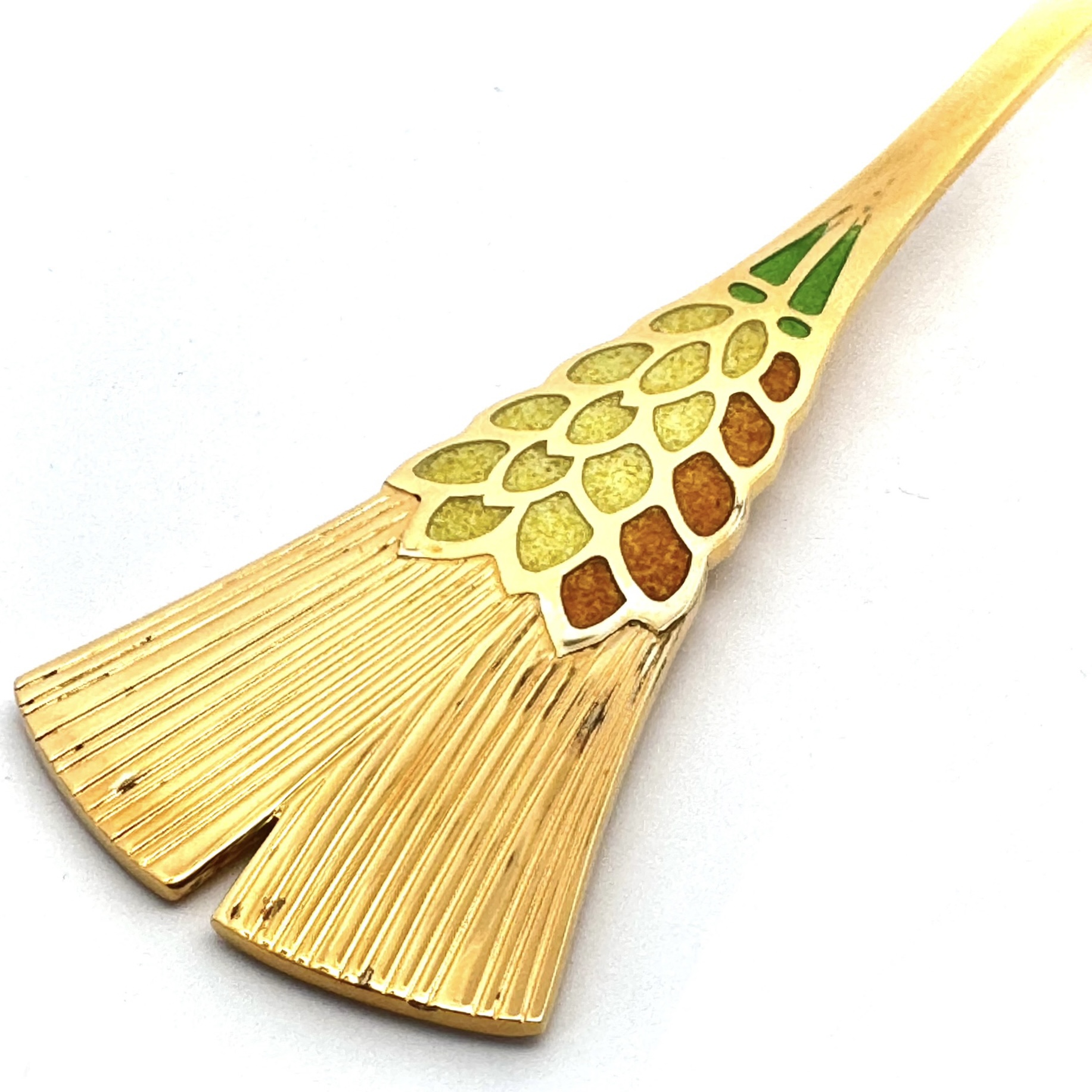 Großer ROBBE & BERKING Jahreslöffel 925 Sterlingsilber 1987 'Ähren' – Bild 4