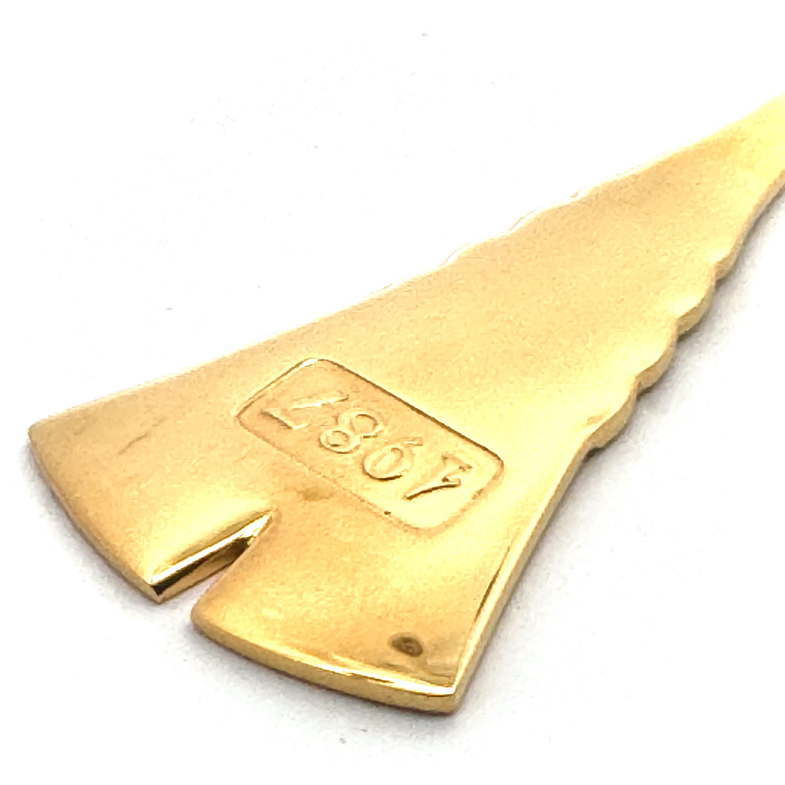 Großer ROBBE & BERKING Jahreslöffel 925 Sterlingsilber 1987 'Ähren' – Bild 5