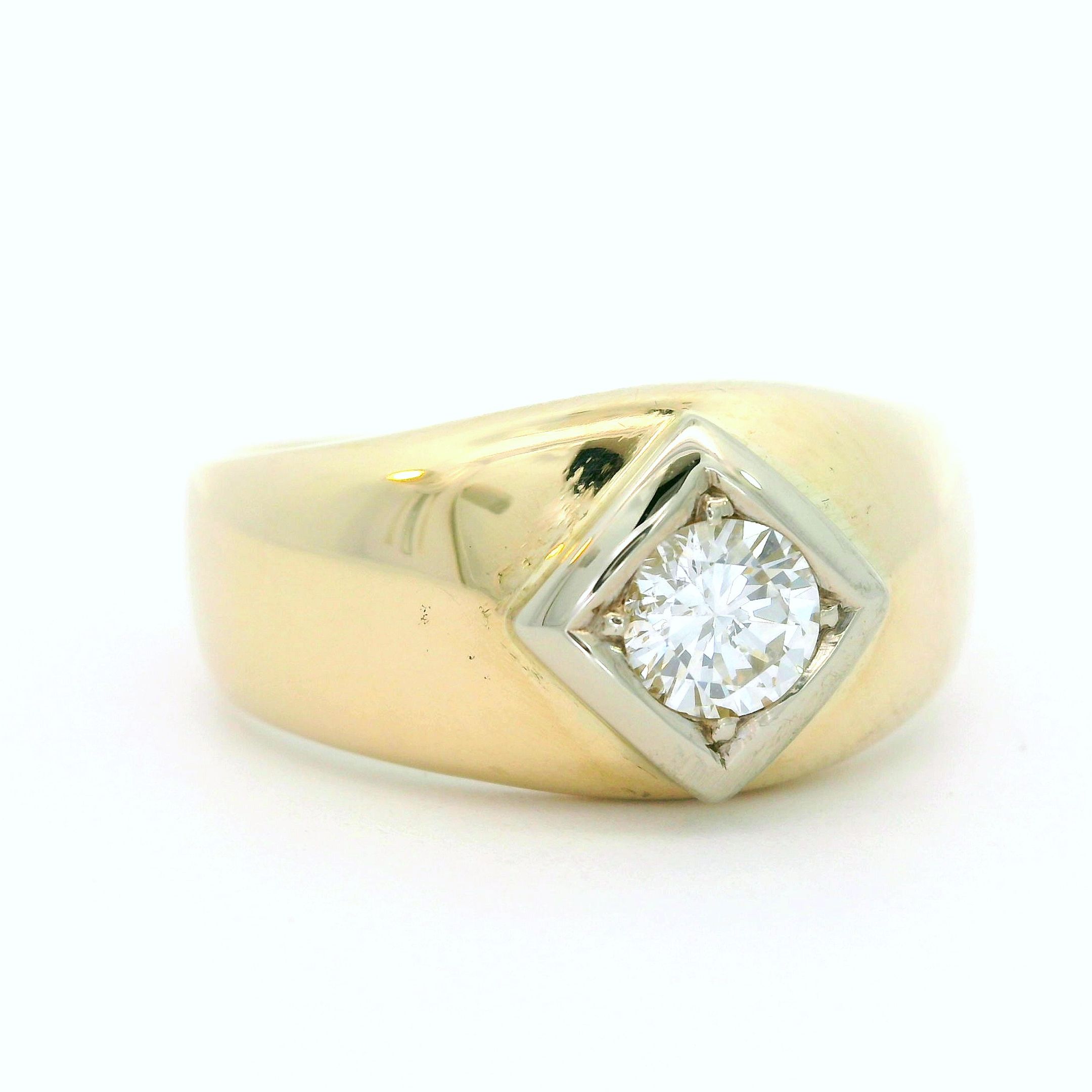 Ring 585 Gelbgold mit Brillant 0,45ct – Bild 2
